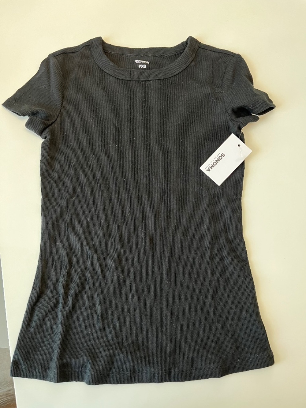 Sonoma Petite Ribbed Short Sleeve ! Size XS Petite ! Never worn!